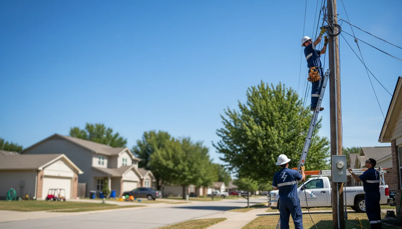 Residential electrician providing installation services in Baxley, GA